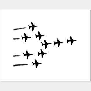 Flying Formation ( Jet Fighters / Military) Posters and Art